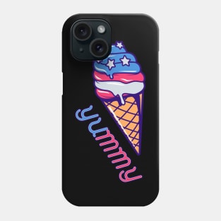 Patriotic Ice Cream Yummy USA Phone Case