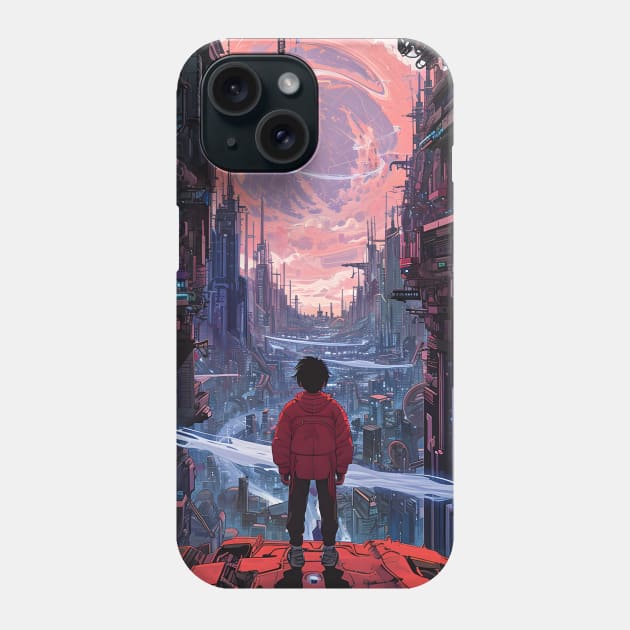 Akira Unleashed: Cyberpunk Masterpiece, Psychic Power Saga, and Fan Art Fusion Phone Case by insaneLEDP