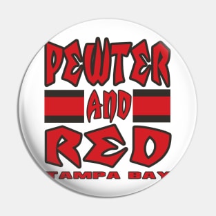 Tampa LYFE Pewter and Red True Football Colors! Pin