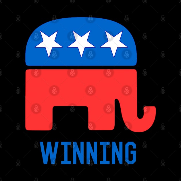 Republican GOP Elephant Winning by Flippin' Sweet Gear