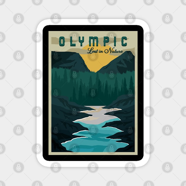 Olympic national park gift Magnet by NeedsFulfilled