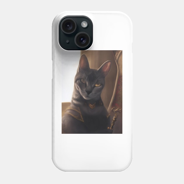 Mystic Mage cat: Asher Phone Case by Dendros-Studio