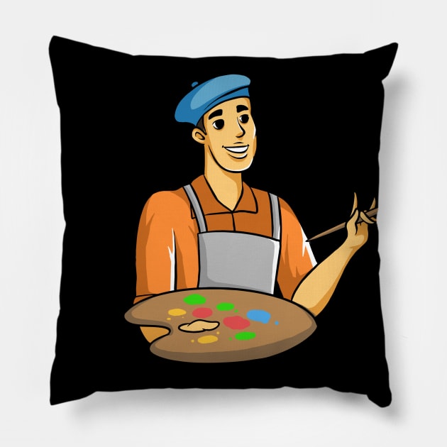 Painter Pillow by fromherotozero