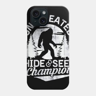 Bigfoot shirt Undefeated Hide & Seek Sasquatch Yeti Gift Phone Case