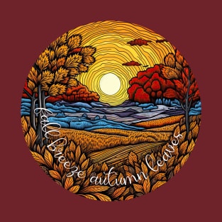 Fall Breeze Autumn Leaves T-Shirt