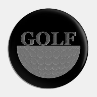 Sliced Golf Ball Pin