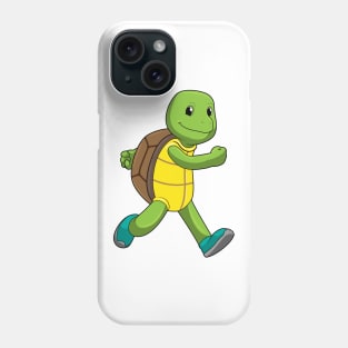 Turtle as Runner at Running Phone Case