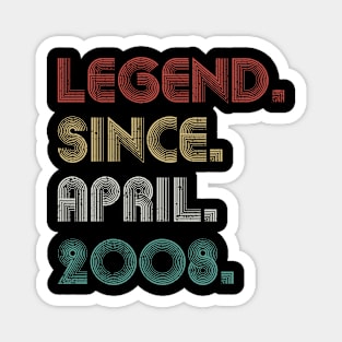 15 Years Old Vintage Legend Since April 2008 15th Magnet