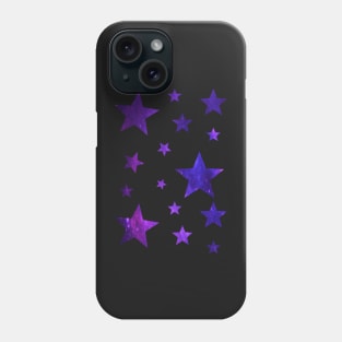 Blue Purple Ombre Galaxy Stars Phone Case