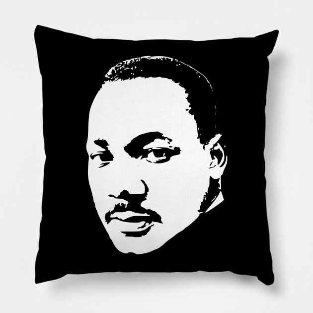 Martin Luther King Pillow by Nerd_art