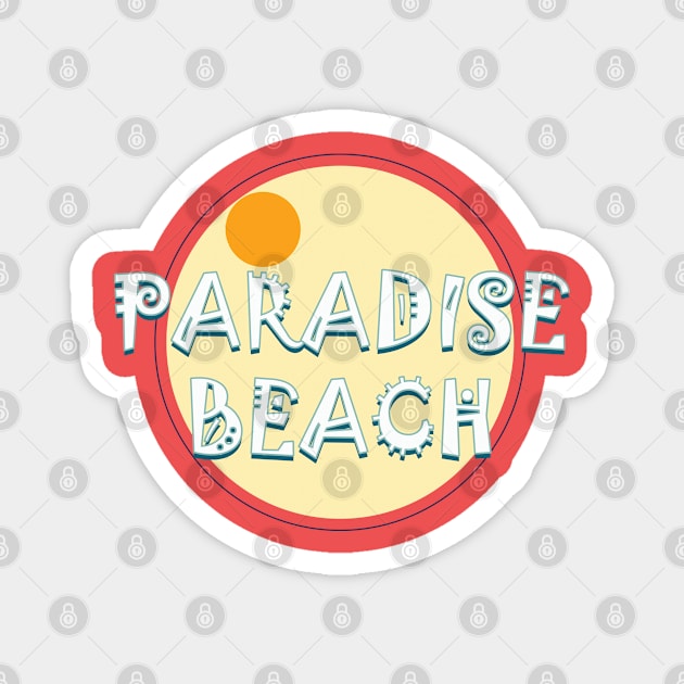 paradise beach Magnet by kabil101