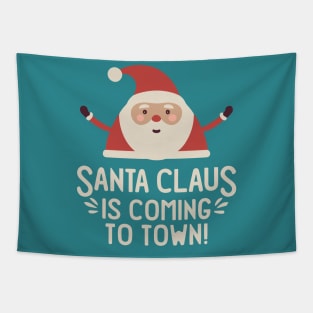 Santa Claus is Coming to Town! Get Your Festive On With This Fun and Stylish Design Tapestry