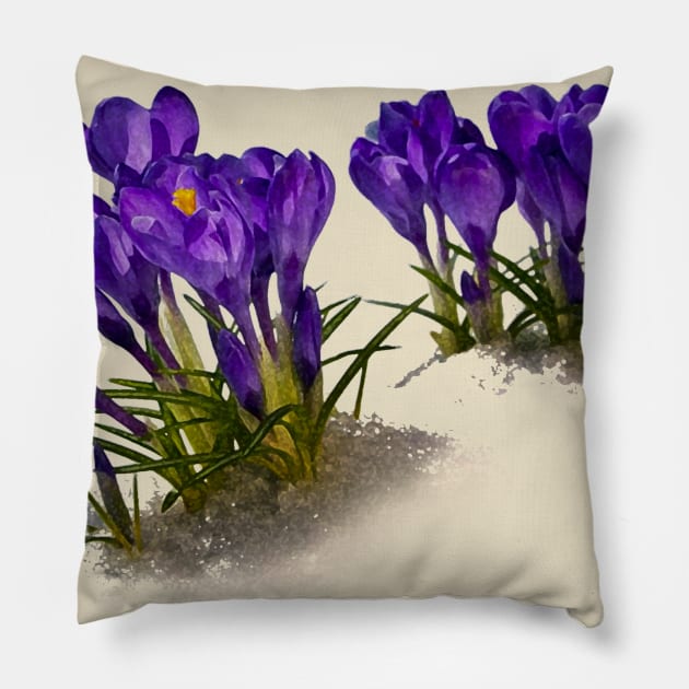 Crocus Pillow by ericamhf86