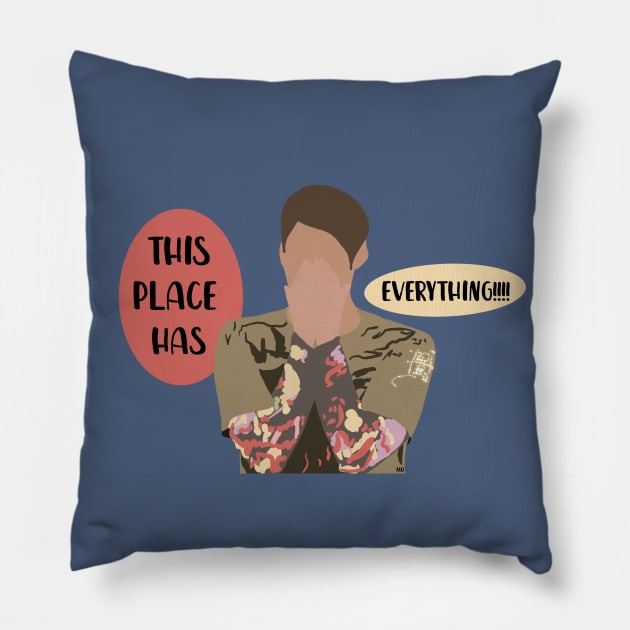 SNL Stefon Bill Hader Pillow by Bookishandgeeky