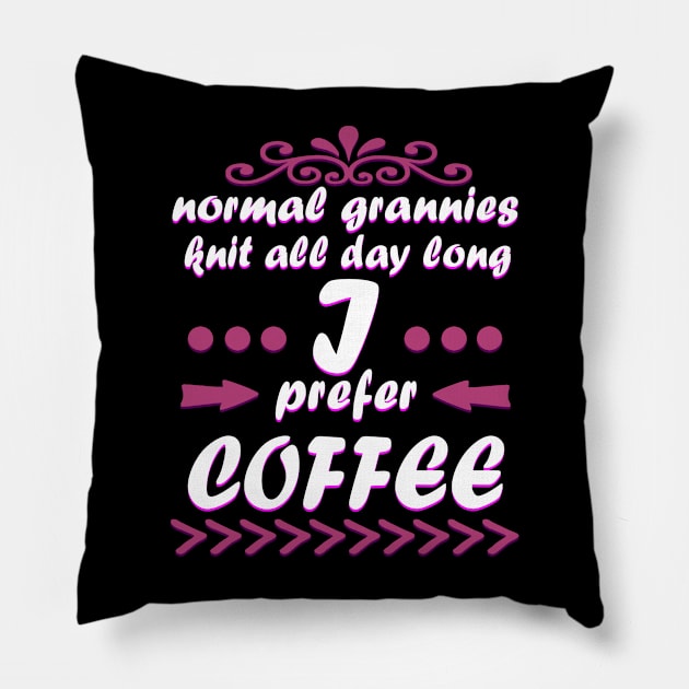 Coffee Grandma Gift Birthday Coffee Mug Pillow by FindYourFavouriteDesign