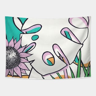 Sunflowers Jungle Tapestry