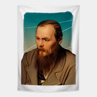 Russian novelist Fyodor Dostoevsky illustration Tapestry