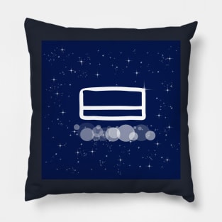 Bank card, electronic money, payment, technology, light, universe, cosmos, galaxy, shine, concept Pillow