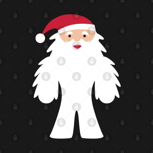 Funny Yeti Santa Claus by MedleyDesigns67