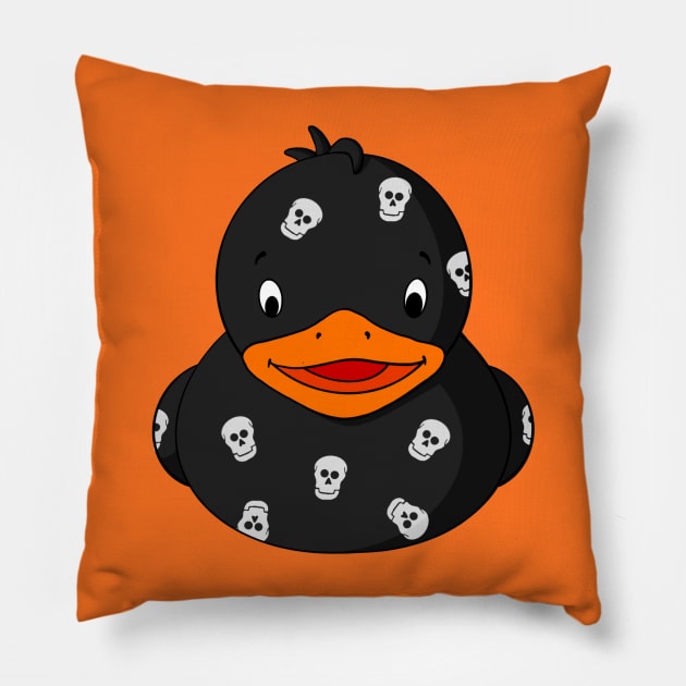 Skull Pattern Rubber Duck Pillow by Alisha Ober Designs