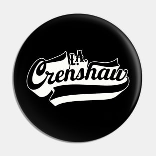 Los Angeles Crenshaw lettering - Crenshaw LA - L.A. Crenshaw Logo Pin