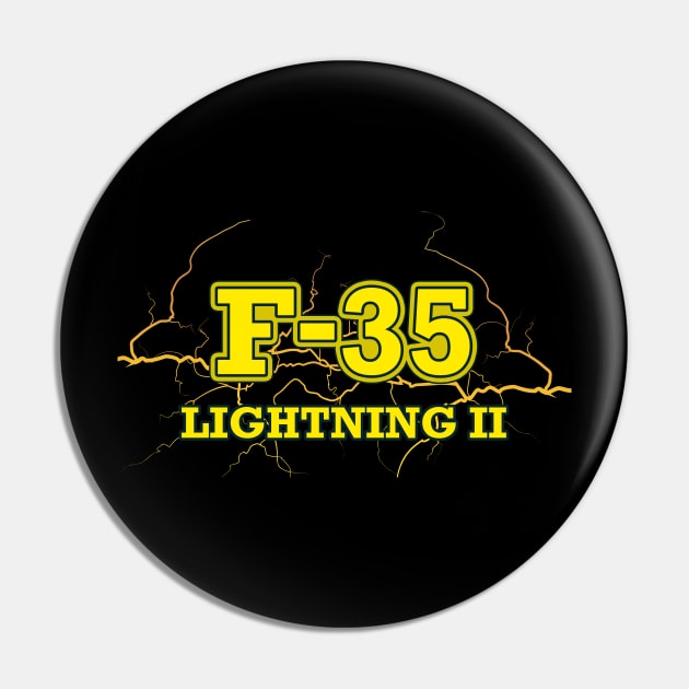 F-35 Lightning II Limited Edition Front And Back Pin by Mandra