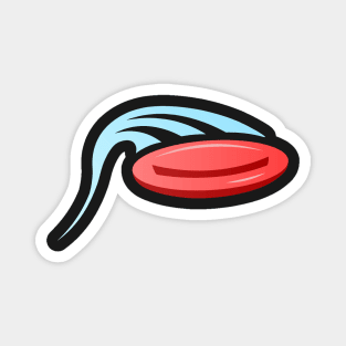 Red Frisbee Illustration Magnet