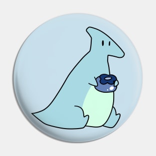 Blueberry Hadrosaurus Pin