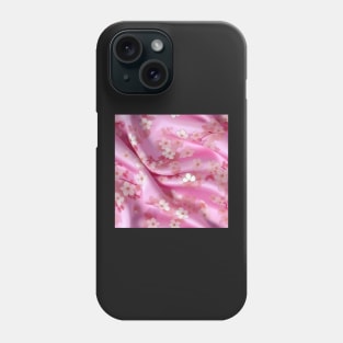 Cherry Blossom Silk: A Soft and Elegant Fabric Pattern for Fashion and Home Decor #3 Phone Case