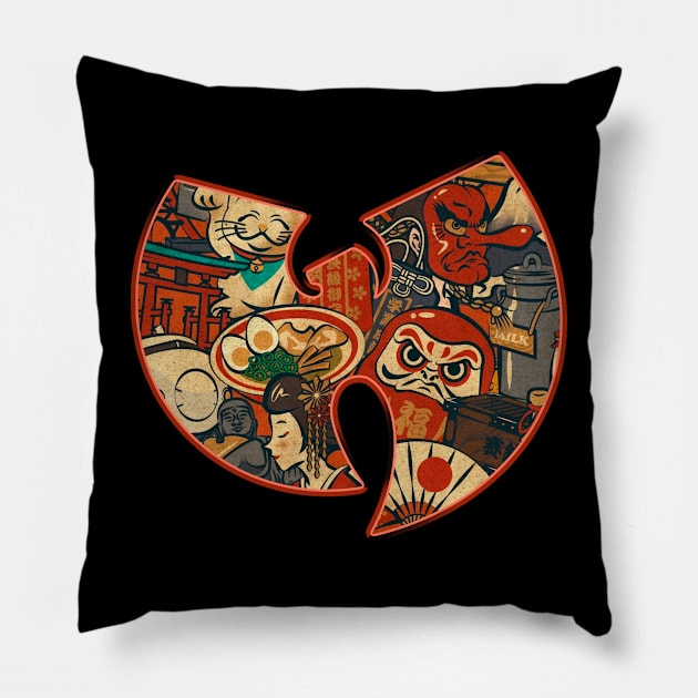 Wutang japanese design Pillow by Zhizhi 