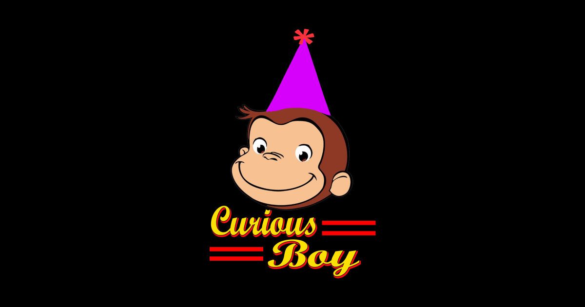 Curious George of Birthday Boy - Curious George - Sticker | TeePublic