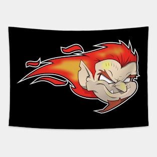 cartoon demon mascot Tapestry