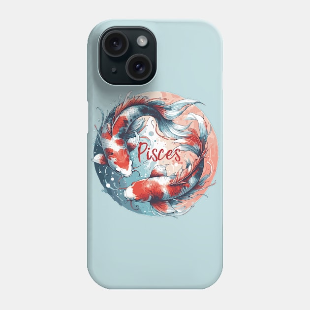 Pisces Zodiac Sign Phone Case by Heartsake