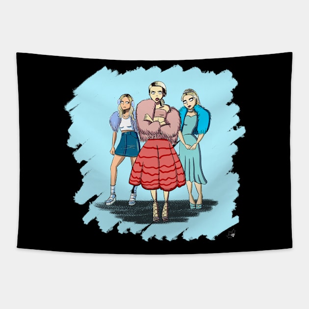 Scream Queens Idiot Hookers Tapestry by hollydoesart