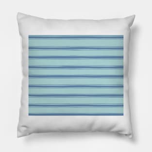 Cobalt blue french striped Pillow