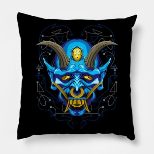 oni mask Pillow