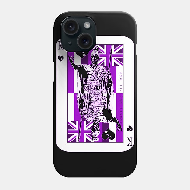 King of Hawai'i Kamehameha (purple) by Hawaii Nei All Day Phone Case by hawaiineiallday