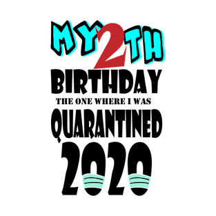 My 2th Birthday The One Where I Was Quarantined 2020 T-Shirt