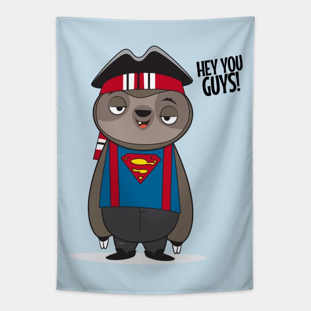 Goonies Sloth Tapestry by Fall Down Tree