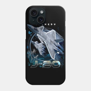 Chengdu J-20 Fifth-Generation Stealth Fighter Aircraft Phone Case