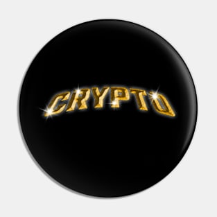 Crypto Gold Pin