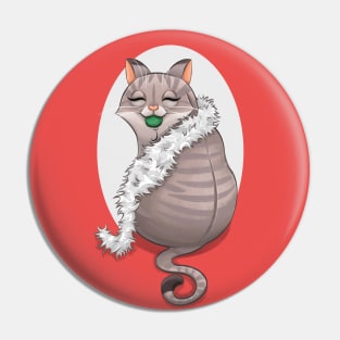 Christmas Cat Pin