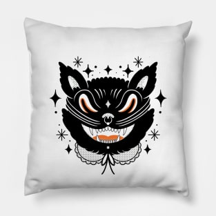 Halloween black cat Pillow