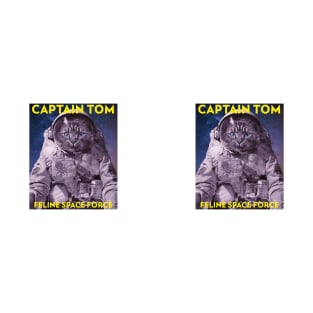Captain Tom Feline Space Force T-Shirt
