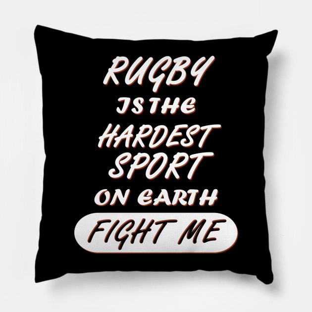 Rugby Sport Hookler Striker Players Women Line Out Pillow by FindYourFavouriteDesign