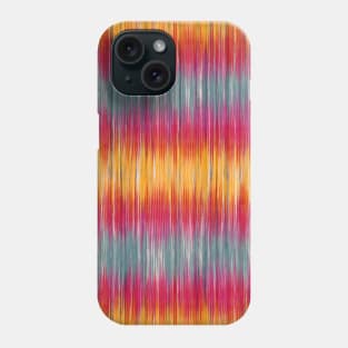 Colorful ikat tie dye pattern Phone Case