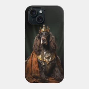 Gracious Black & Brown Basset Hound - Medieval Queen Phone Case