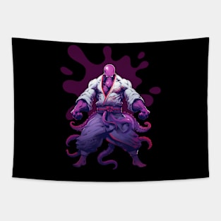 Octopus Wild Warrior Unleashed Tapestry