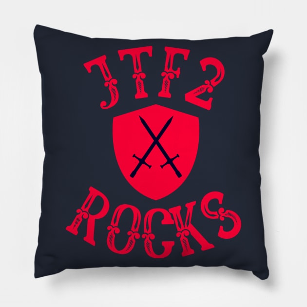 JTF2 Rocks - Canadian Forces Military Police Pillow by The Sober Art