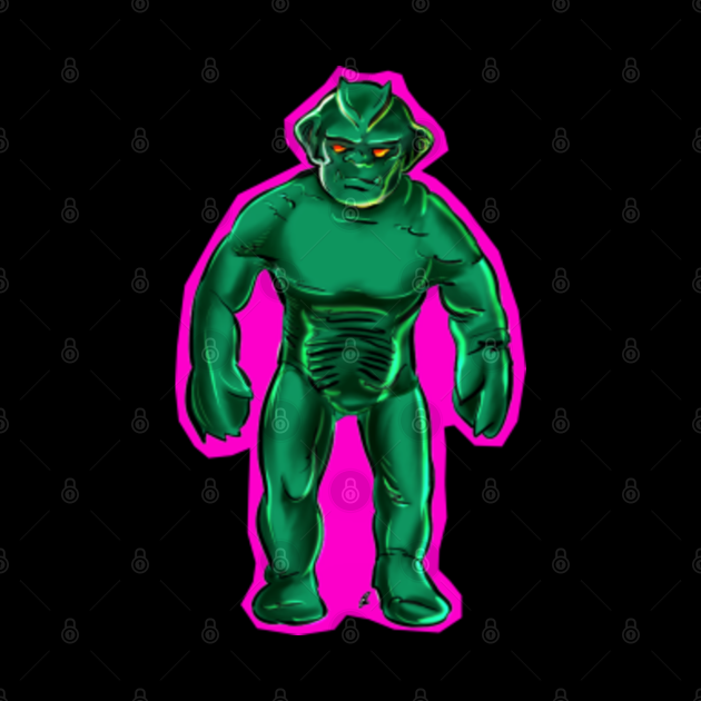 70s Stretch Monster - Stretch Monster - Pin | TeePublic